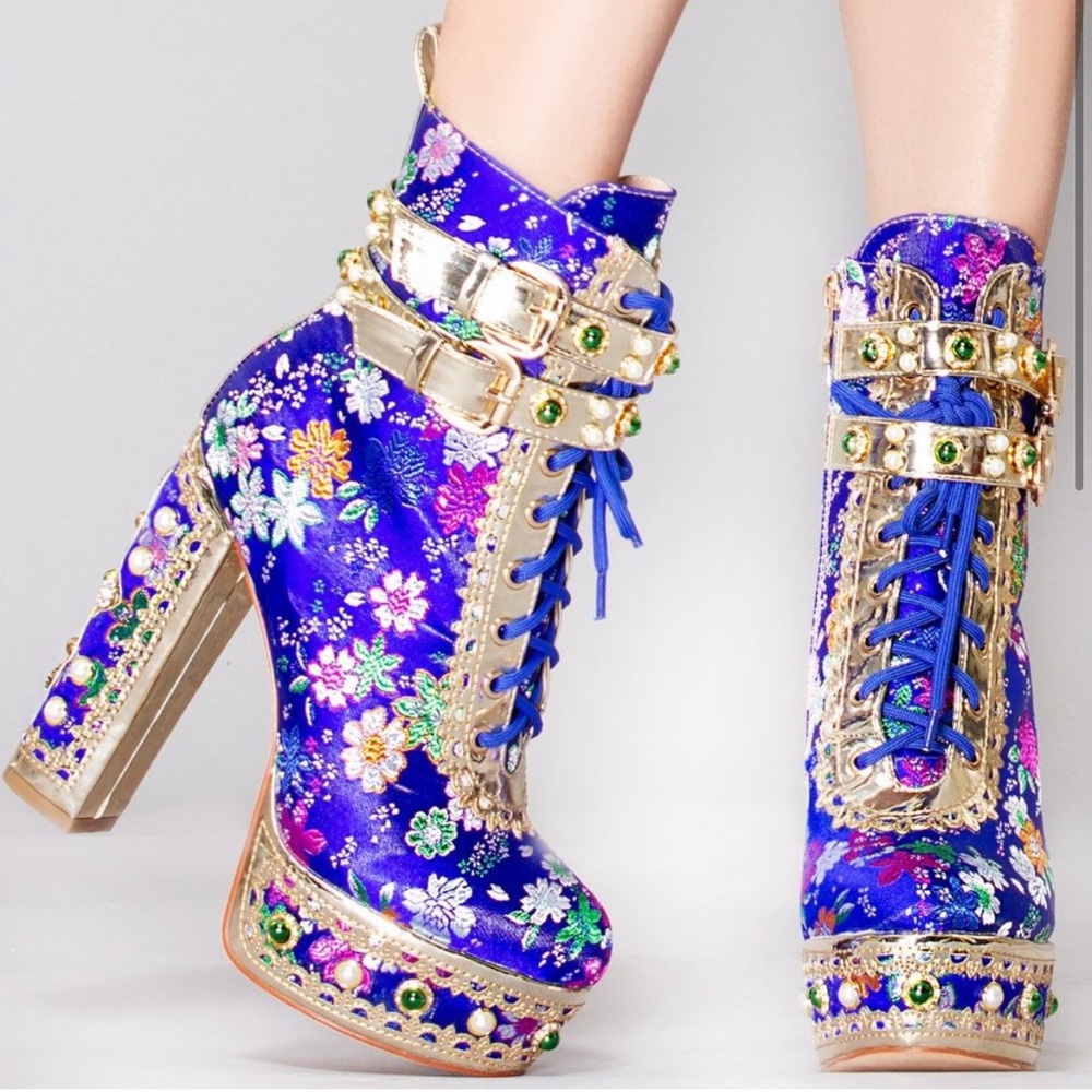 Azelea Wang Boots with Intricate Detailing